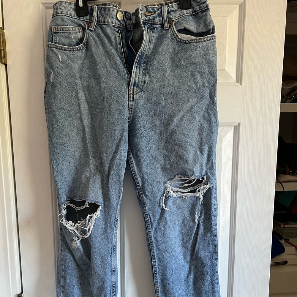 Zara mom jeans high rise